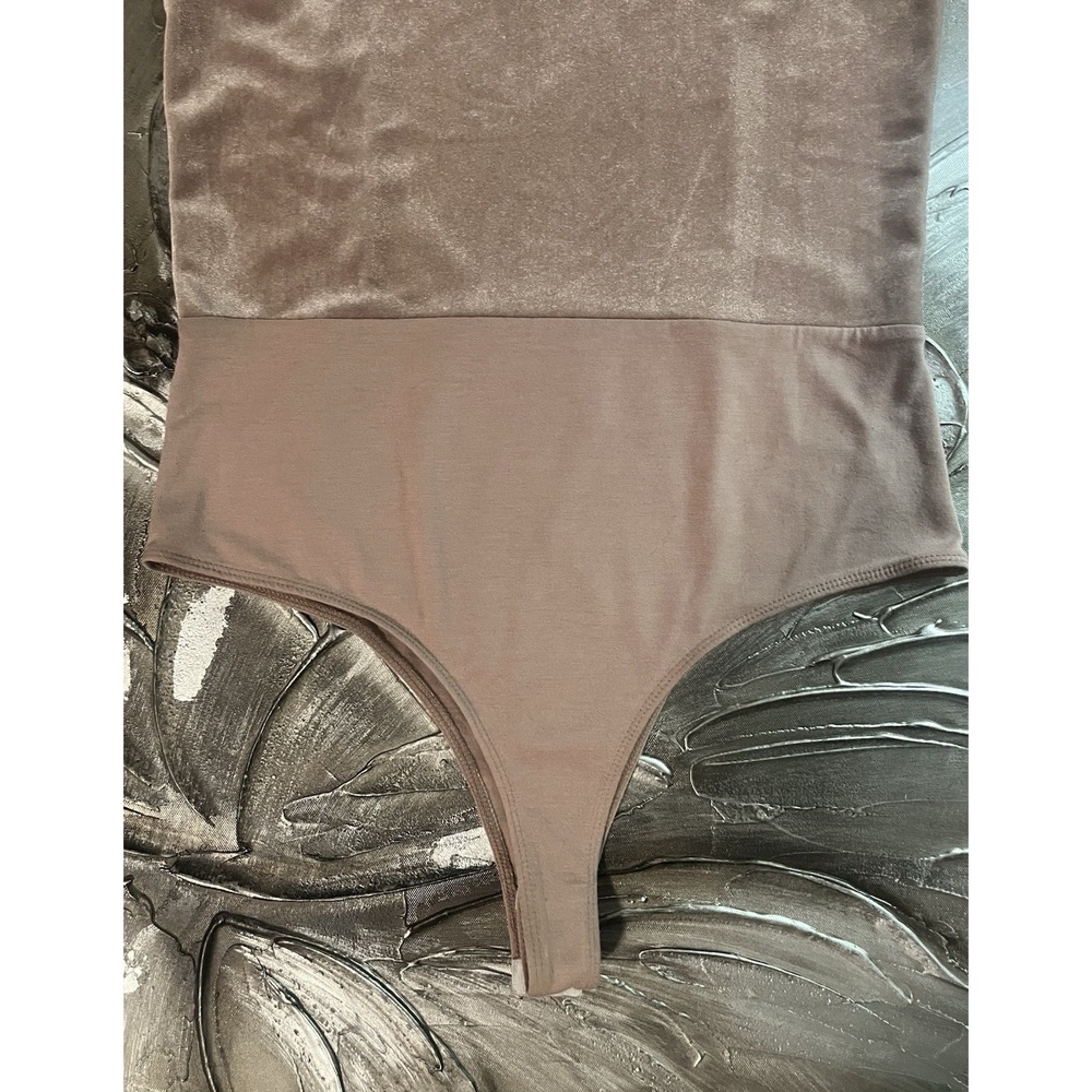 Light Pink Velvet Bodysuit Boho Glam Chic Party Top -Free Press -Size L -New - Picture 11 of 16